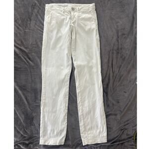 PILCRO ANTHROPOLOGIE Womens Pants 25 White Hyphen Low Rise Slim Fit Stretch